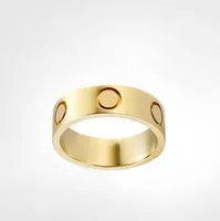 Love Screy Pierścień Pierścień Męskie Klasyczne luksusowe projektant biżuterii Kobiety Tytanium Stalowa złota złota srebrna róża Never Fade Lovers Para Pierścienie Pierścienie Rozmiar 5-11