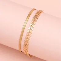 Online shopping .com dhgate Jewelrys New Fashion Fish Bone Snake Anklet Temperament 2 Color Handmade Stainless Steel Chain Anklet ...