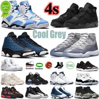 2022 Mens Cool Grey 11 11s Basketball Shoes 25th Anniversary Concord White Bred 4s Black Cat 6s Unc 13s Brave Blue 12s Playoffs Men Women