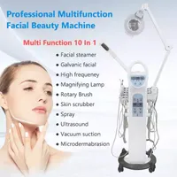 Professional 9 In 1 Nano RF Hot Facial Steamer Magnifying Lamp Facial Beauty Machine for Skin Tightening