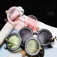 new sunglasses small bees round frame sunglasses men and women fashion glasses trend sunglasses UV400 233S