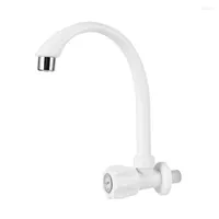 Kitchen Faucets White Color Faucet Plastic Steel Tap Single Cold Water Basin Sink Accessories