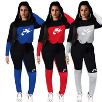 2022 Brand Designer Women Letter Tracksuits Winter Fall 2 Piece Set Fashion Hoodies Pants Pullover Sports Suit Long Sleeve Outfits DHL 1560