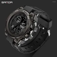 Wristwatches SANDA G Style Men Digital Watch Military Sports Watches Waterproof Electronic Wristwatch Mens Clock Orologio Da Uomo