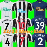 22 23 Jerseys de f￺tbol Bruno G. Joelinton Isak 2022 2023 NUFC United Maximin Wilson Almiron Trippier Football Shirt Top Men Kids