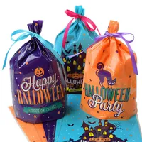 Gift Wrap 20 40pcs Halloween Candy Bags Cute Gift Bag Trick or Treat Kids Gift Pumpkin Bat Candy Boxes Halloween Party Decoration Supplies T220930