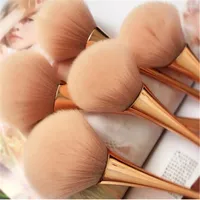 Eyelash Curler 1pc Professional Makeup Brushes Blush Brush Rose Gold Powder Women Make Up With Plastic Handle Facial Beauty Tools