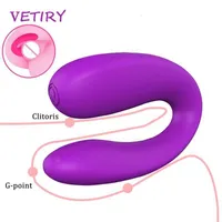 Toy Sex Massager Couple Vibrator Toys for Women Vagin Clitoris Stimulez U Type G-spot Massage f￩minin Masturator Adults Products RT43