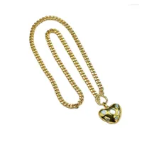 Pendant Necklaces GuaiGuai Jewelry Blue Larimars Heart Gold Plated Chain Chokers Necklace Designer Gems Religious Style For Lady
