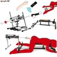 Sex Toy Massager Wireless Furniture Machine Gun Gun Bdsm Conjunto de bondage potente Vibrador multifuncional Toyes eróticos para mujeres juegos de pareja