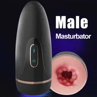 Massager di giocattoli sessuali a 7 velocità Masturbatore maschio fica elettrico reale aeroplani vagina tazza di suoni sessuali giocattoli interattivi per uomini
