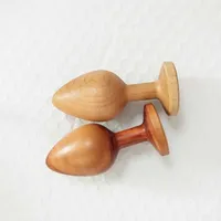 SS22 Massager Toy China Factory Price Wood Anal Plug Masturbation Sex Toys Big Ass Toy for Men and Women