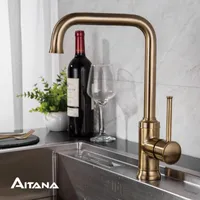 Kitchen Faucets Brass Antique Copper Sink Faucet And Cold Household Single Handle
