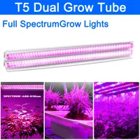 T5 podwójne światła lampy lampa Lampa roślinna 75 W Lampa roślinna dla łańcucha ciągnięcia/wyłączania obejmująca LED Grows Lighting Pełne spektrum lampy warzywne USASastar