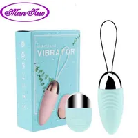 SS18 Sex Toy Massager Man Nuo 10 Modes Kegal Ball Love Wireless Jump Egg Vibrator Powerful Bullet Ben Wa Balls Sex Toy for Women with Retail Box