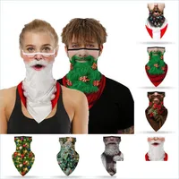 Designer Masks Christmas Face Scarf Santa Claus Print Seamless Earhook Sports Neck Tube Hiking Scarves Riding Er Drop Del Packing2010 Dhs5Z