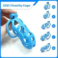 Toy Sex Massager bdsm Blue Cock Cage Chastity Apparatus Male Penis Ring Lock Bondage Slave Erotic Shop Sissy Gay Ladyboy 18 Black Toys for