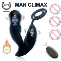 Секс -игрушечные массажер эротические игрушки в паре мужского вибрационного кольца пенис продукты увеличения