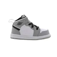 Kids 1 Mid TD Light Smoke Grey Basketball Shoes kid 1s Sneaker baby Infant Youth Boys size 24-35 640735 092264V