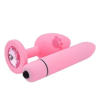 SS18 Toy Massager y Cute Cat Claw Silicone Plug Unisex Sex Stopper Adult Toys Men Women Anal Trainer for Couples