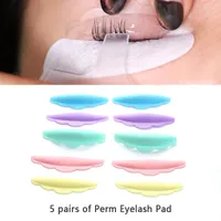 False Eyelashes 5Pairs Eyelash Lifting Silicone Pads Set Eye Lash Extension Lift Perming Kit Tool Curlers Curl Shields