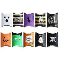 Gift Wrap 10Pcs Halloween Candy Box Paper Gift Boxes Packaging Pumpkin Ghost Candy Bags Halloween Party Decoration Supplies Decorations T220930
