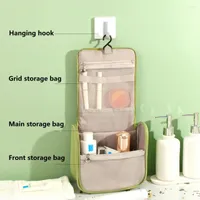 Storage Bags Durable Multipurpose Hanging Makeup Bag Lightweight Travel Organizer Zipper Home Supplies