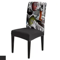 Chair Covers Electric Guitar Dining Room Weddings Banquet Stretch Cover Kitchen Spandex