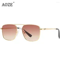 Sunglasses 2022 Vintage Women Brand Design Uv400 Fashion Cool Metal Gradient Pilot Style 7182