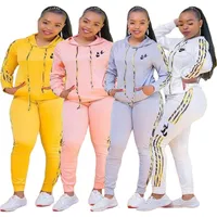 2022 Brand Women Letter Tracksuits Winter Fall Two Piece Sets Casual Hoodies Pants Hooded Pullover Sports Suit Fashion Outfits DHL 4143