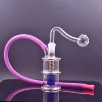 High Quality Glass Oil Burner Bong Hookah Inline Birdcage Matrix Perc Heavy Thickness Recycler Ash Catcher with 10mm Male Oil Burner Pipe Factory Price Dhl Free