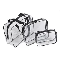 Designer-Transparent PVC Bags Travel Organizer Clear Makeup Bag Beautician Cosmetic Bag Beauty Case Toiletry Make Up Pouch Wash Ba260i