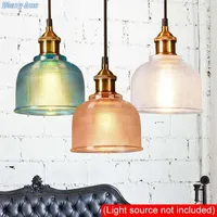 Pendant Lamps Modern Vintage Industrial Retro Loft Glass Ceiling Wall Lamp Shade Light