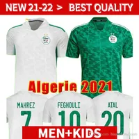 Soccer Jerseys Fans Joue Player Version Algerie 2021 Home Away Soccer Jerseys 21 22 Mahrez Feghouli Bennacer Atal 20 21 Kits de football Algeria Shi