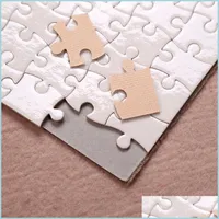 Paper Products Sublimation Puzzle A5 Size Diy Products Sublimations Blanks Puzzles White Jigsaw 80Pcs Heat Printing Backpackboyzhome Otefa