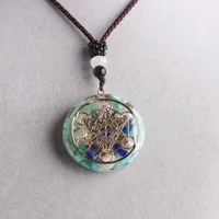 Pendant Necklaces Nature Crystal 1pc Gems Metatron Cubes Necklace Healing Chakra Orgone Yoga Meditation Men Women Jewelry HandMaking