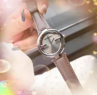 Top Model Fashion Lady Quartz Uhren lässige Biene G Form Frauen Armbanduhr Roségold echte Ledergürtel Uhr Luxury Frau Watch Montre de Luxe