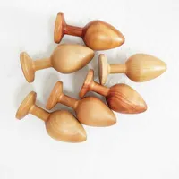 SS11 China Massager Toy Factory Price Wood Anal Plug Masturbation Sex Toys Big Ass Toy for Men and Women
