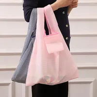 Storage Bags Stylish Foldable Reusable Eco-friendly Waterproof Shopping Backpacks Tote Grocery Bag Creative Portable
