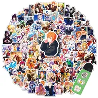 50PCS Japanese Anime Stickers Pack Cartoon Characters Graffiti Stickers for DIY Luggage Laptop Skateboard Motorcycle Bicycle Decals