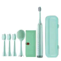 Ipx7 2-in-1 electric toothbrush with magnetic levitation charging and soft head for 90 days 0511