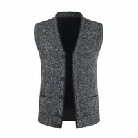 men's Vests Autumn Winter Gengar Sweater Botton Vest Sleeveless Warm Thick Solid No Yq Clothing Knitted Casual Male Coats Pull Homme h7at#
