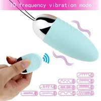 SS22 Massager Toy Man Nuo 10 Modes Love Egg Vibrator Wireless Vaginal Powerful Bullet Ben Wa s Kegal Ball Toy for Women Sex Shop