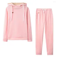 Women's Hoodies Women's Tracksuit Casual Jogger Outfit Spring Autumn Sweat Suits Long Sleeve Hooded Sweatshirt And Sweatpants 2 Piece