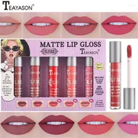 Lip Gloss 5pcs set Velvet Matte Set Tint Combo Waterproof Long-wear Liquid Lipstick Colour Lips Makeup Women Cosmetics