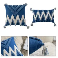 Pillow Cover With Tassel Handmade Cotton Covers Geometry Bohemia Style Pillowcase Home Decorative Throw Case