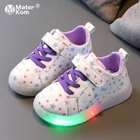 Sneakers Size 21-30 Baby LED Shoes For Kids Boys Girls Luminous Sneakers Children Glowing Shoes With Light Up Sole Led Toddler Shoes T220930