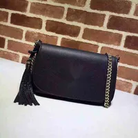 Fashion Classic Luxury Quality Brand Design Other Bags Soho Shoulder Black Real Leather Chain 336752 Woman Letter Handbag Leath