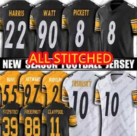Custom T.J. Watt Jersey Pittsburgh''Steelers''8 Kenny Pickett Najee Harris Minkah Fitzpatrick Mitchell Trubisky new Mens Womens Kids