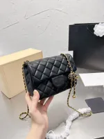 Winter 2022 Designer shoulder bags Women's handbag Wallet Crossbody bag large capacity Purse Messenger adjustable gold ball Chain leather